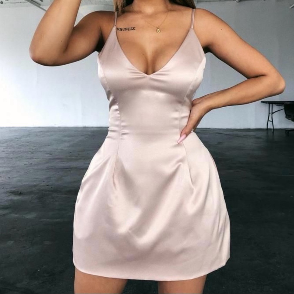OOTDFASH Satin DRESS